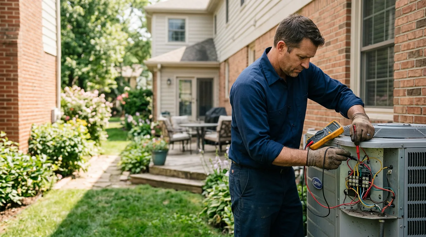 HVAC technician working near Nicholasville, KY